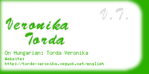 veronika torda business card